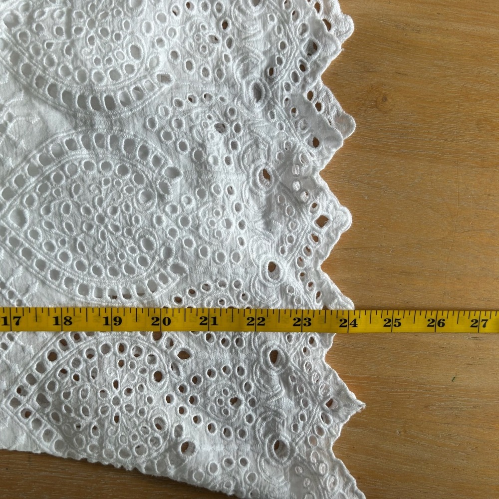 Sundance Blouse Top Womens S White Eyelet Boho Feminine Fairy Cottage Romantic - Picture 8 of 8